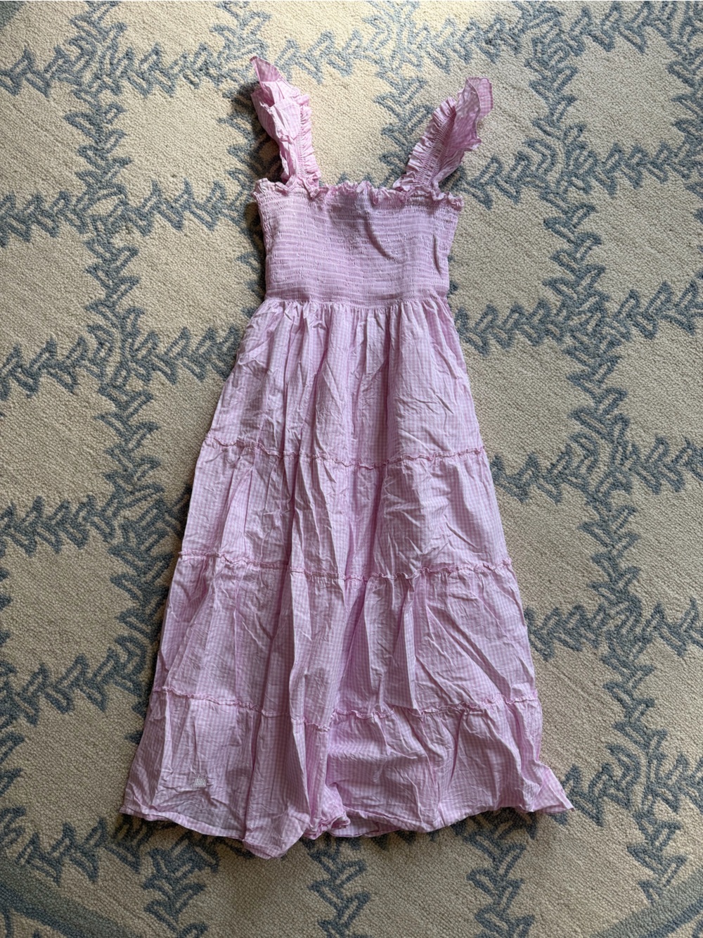 Hill House Light Pink Gingham Ellie Nap Dress